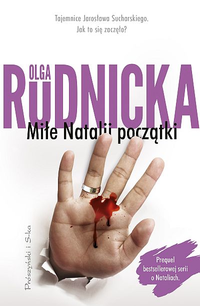 Okładka Miłych Natalii początków Olgi Rudnickiej.