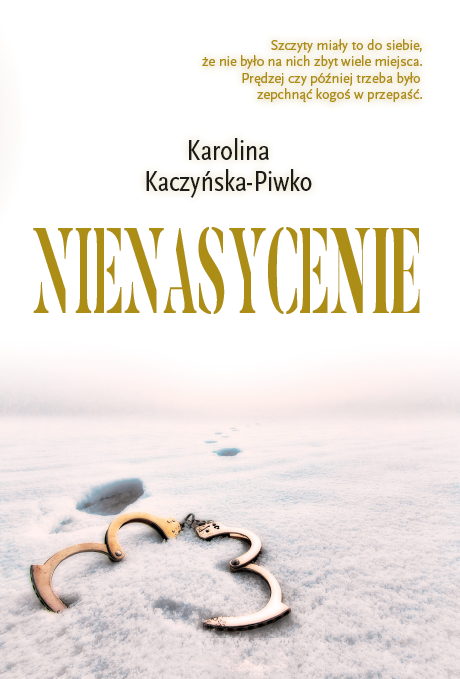 Okładka Nienasycenia Karoliny Kaczyńskiej-Piwko.