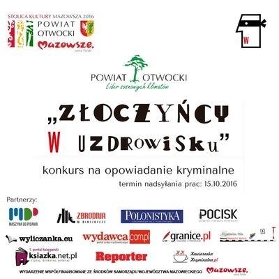 Plakat konkursu Złoczyńcy w uzdrowisku.
