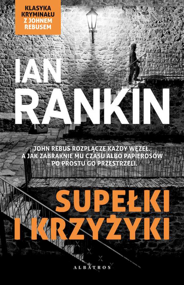 Okładka Supełków i krzyżyków Iana Rankina.