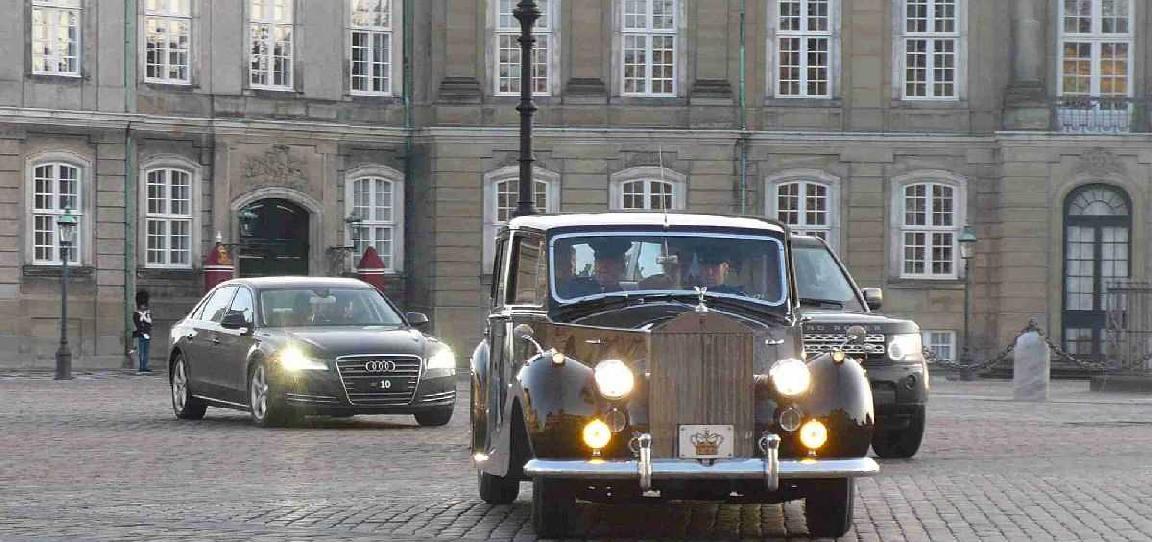 Przyjazd królowej do Amalienborga, Kopenhaga/fot.Marta Matyszczak.