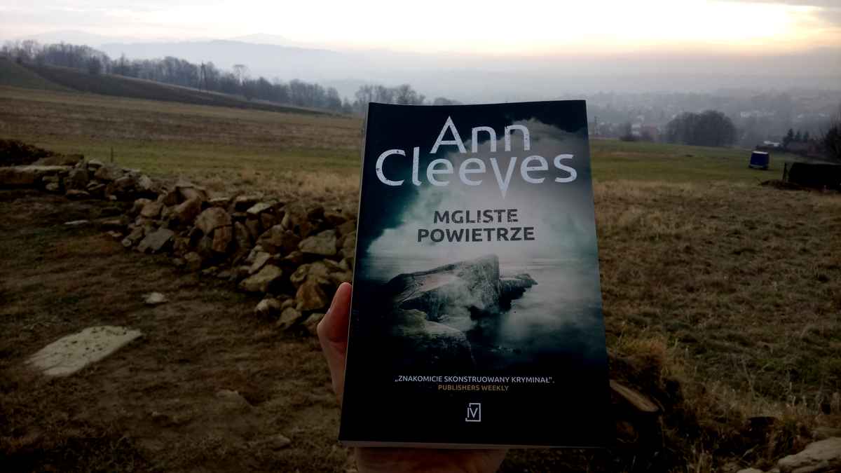 Okładka Mglistego powietrza Ann Cleeves.