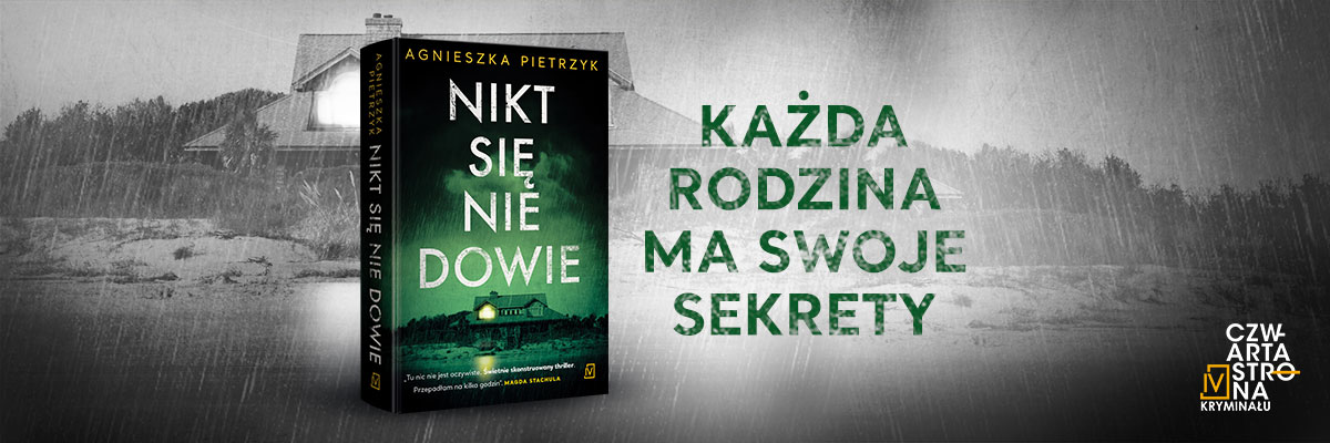 Baner powieści Nikt się nie dowie Agnieszki Pietrzyk