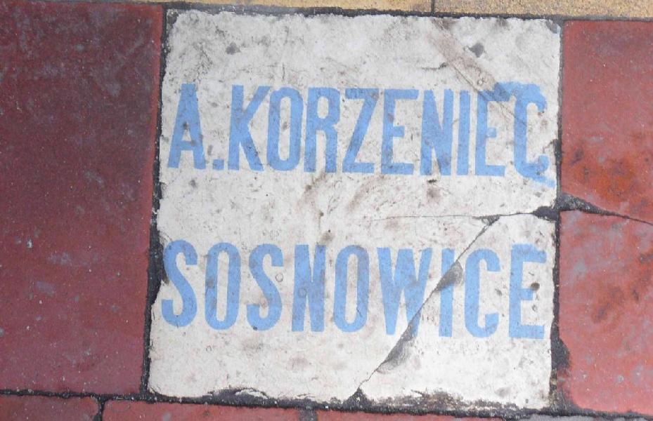 Kafelek Korzeńca na ul. Żytniej 16 w Sosnowcu/fot.Marta Matyszczak.